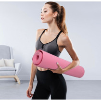 Exercise And Yoga Mat For Women and Men, High Density-Pink