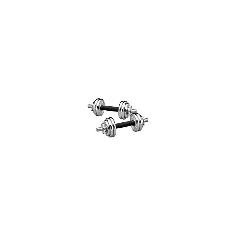 2-Piece Chrome Dumbbells Set, 15 Kg Each