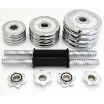 2-Piece Chrome Dumbbells Set, 15 Kg Each