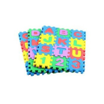36-Piece Puzzle Mat For Kids, Inter locking Learning Alphabet And Number Mat