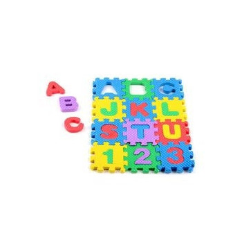 36-Piece Puzzle Mat For Kids, Inter locking Learning Alphabet And Number Mat