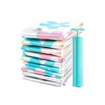 11-Piece Storage Vacuum Bag Set, White/Blue/Yellow Colour