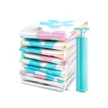 11-Piece Storage Vacuum Bag Set, White/Blue/Yellow Colour