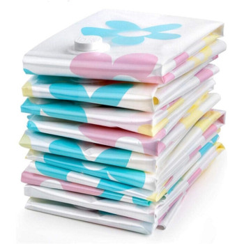 11-Piece Storage Vacuum Bag Set, White/Blue/Yellow Colour