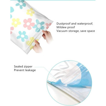 11-Piece Storage Vacuum Bag Set, White/Blue/Yellow Colour