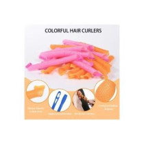 Xiuwoo Heatless Hair Rollers Spiral Curlers Set 55cm, Multicolour
