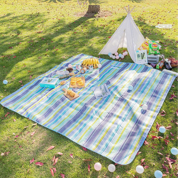 Waterproof Portable Picnic Mat, Blue Colour