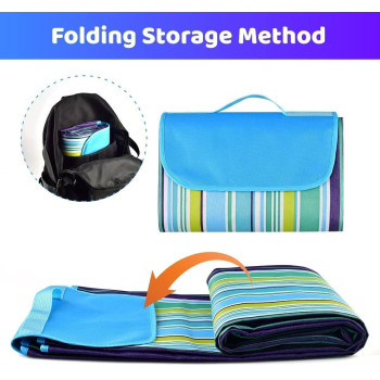 Waterproof Portable Picnic Mat, Blue Colour