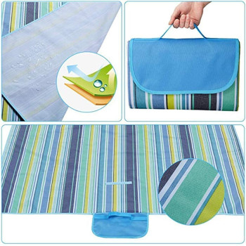 Waterproof Portable Picnic Mat, Blue Colour