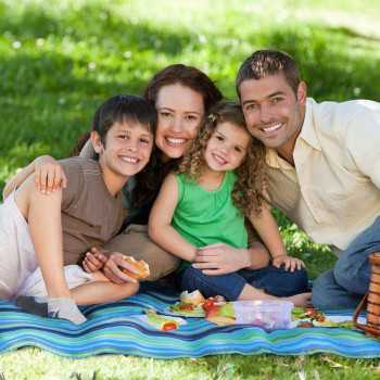 Waterproof Portable Picnic Mat, Blue Colour