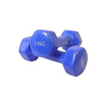 Double Dumbbells Vinyl, Set Of 2, 3 Kg Each