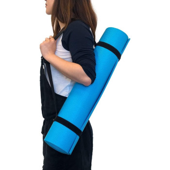 Foldable Non-Slip Yoga Mat, Blue Colour