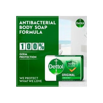 Dettol Pack Of 4 Original Anti-Bacterial Bar Soap, 120Grams