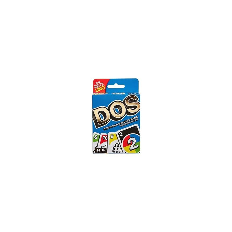 Mattel Games Dos Card Game, 6Inch