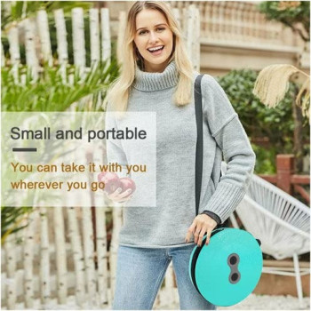 Folding Telescopic Stool, 26 x 7.5 x 26cm, Green Colour