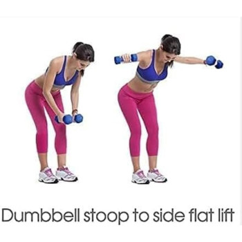 Weights Vinyl Dumbbells, Set Of 2, 1 Kg Each