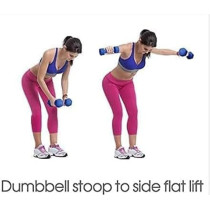 Weights Vinyl Dumbbells, Set Of 2, 1 Kg Each