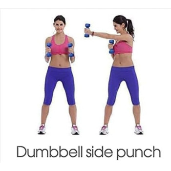 Weights Vinyl Dumbbells, Set Of 2, 1 Kg Each