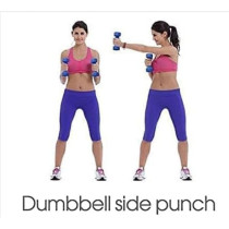 Weights Vinyl Dumbbells, Set Of 2, 1 Kg Each