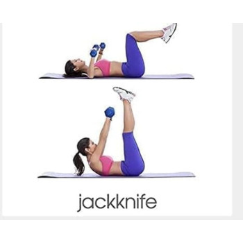 Weights Vinyl Dumbbells, Set Of 2, 1 Kg Each