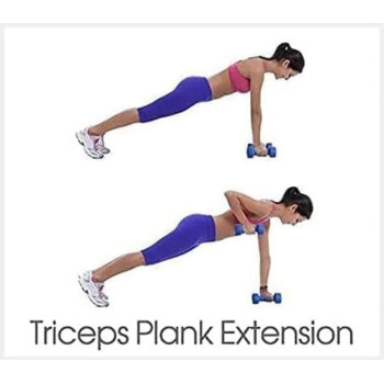 Weights Vinyl Dumbbells, Set Of 2, 1 Kg Each