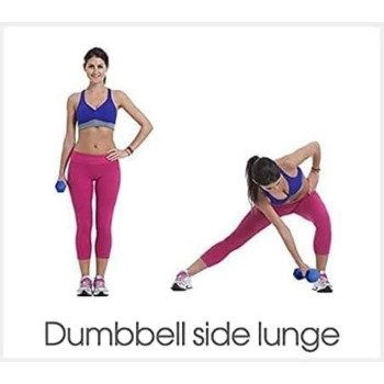 Weights Vinyl Dumbbells, Set Of 2, 1 Kg Each