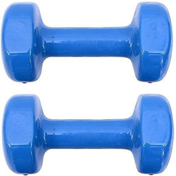 Weights Vinyl Dumbbells, Set Of 2, 1 Kg Each
