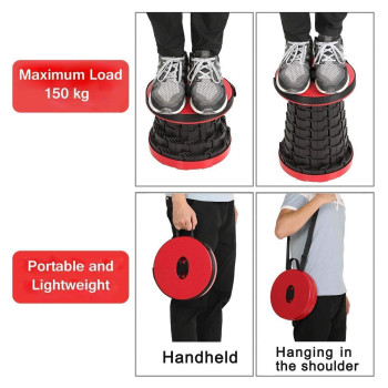 Telescopic Stool 45.5cm, Outdoor Travel Camping Fishing Garden Folding Stools