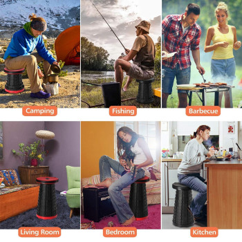 Telescopic Stool 45.5cm, Outdoor Travel Camping Fishing Garden Folding Stools