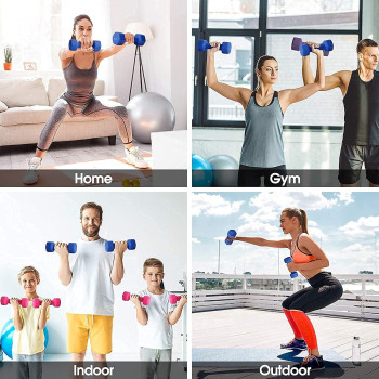 2-Piece Hexagon Dumbbell Set, 3 Kg Each