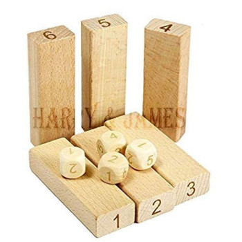 Unique 54-Piece Wooden Domino Toys Tower Set For 3+ Years