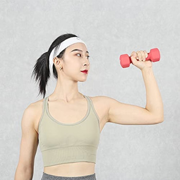 2-Piece Classical Head Vinyl Dumbbells, 1 Kg Each