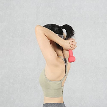 2-Piece Classical Head Vinyl Dumbbells, 1 Kg Each