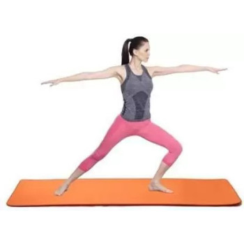 Non-Slip Yoga Mat For Gym Workout, Orange Colour