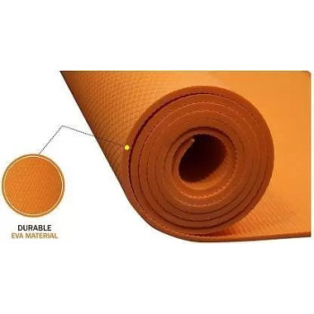 Non-Slip Yoga Mat For Gym Workout, Orange Colour