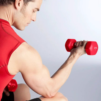 2-Piece Weight Lifting Training Dumbbell Set, 5 Kg Each