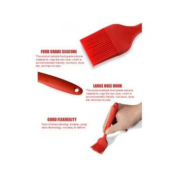 Basting Bbq Pastry Oil Brush, Red Colour 1.00 x 4.00 x 0.041cm