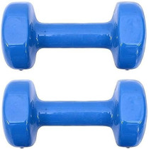 1-Piece Vinyl Dumbbells Set For Fitness Exercise, 2 Kg Each