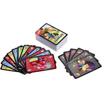 Mattel Games Uno Minecraft Card Game Fpd61