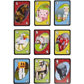 Mattel Games Uno Minecraft Card Game Fpd61