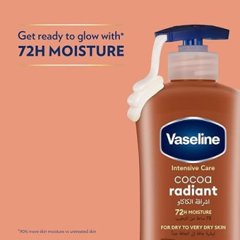 Vaseline Cocoa Radiant Body Lotion Pack Of 2, 400 ml