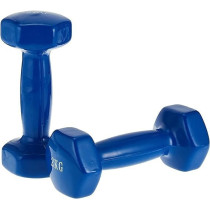 2-Piece Dumbbells, 2 Kg, Colour Blue