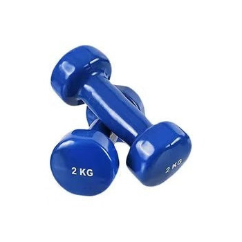 2-Piece Dumbbells, 2 Kg, Colour Blue