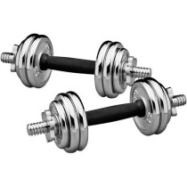 2-Piece Chrome Dumbbell Set, 15 Kg Each