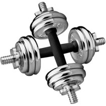 2-Piece Chrome Dumbbell Set, 15 Kg Each