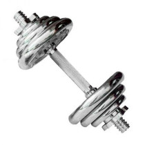 2-Piece Chrome Dumbbell Set, 15 Kg Each