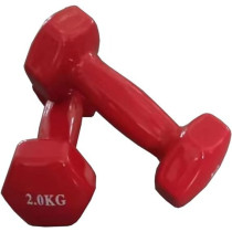 1-Piece Weight Lifting Dumbbell, Red Colour, 2 Kg