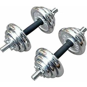 Chrome Dumbbell, Set Of 2, 20 Kg Each