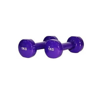 Pair Of Classical Head Fitness Dumbbell, Set Of 2, 1 Kg Each
