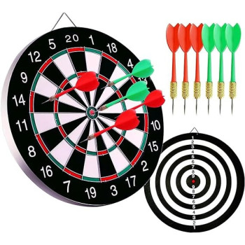 Double Sided Wall Darts Board 15 Inch